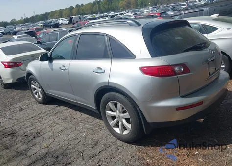 2005 Infiniti Fx35 z USA, uszkodzony, nr VIN JNRAS08WX5X219232